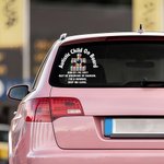 Personalised Autistic Child On Board Medical Alert Decal Sticker with Text Car Window Decor Autism Awareness Day Gift for Autistic Kids Parents