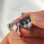 Gepersonaliseerde geboortesteen foto hart Locket ketting sierlijke sieraden verjaardag Valentijnsdag cadeau voor vrouwen