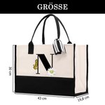 Personalisierte Tragetasche tragbare Kosmetiktasche mit Geburtsblume Namen und Initiale Reisezubehör Geburtstag Geschenk für Damen