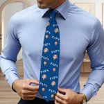 Personalised Funny 1-6 Face Photos Cartoon Action Soft Tie with Title Novelty Accessory Father's Day Birthday Gift for Grandpa Dad Man