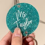 Personalisierte Blume Kürbis Schneeflocke Quaste Perle Lanyard mit Text Teacher's Day zurück zu Schule Geschenk für Lehrer