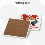 Personalized Cute Dwarf Couple Heart Rose 11 oz 15 oz Ceramic Mug with Name and Year Valentine's Day Anniversary Birthday Gift for Couple