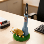 Personalized Spoof Dog Telephone Pole Pen Stand with Name Photo and Text Office Use Birthday Gift for Colleagues Friends