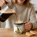 Personalised Funny Dinosaur Design 12 oz Thermochromic Ceramic Coffee Mug with Name Birthday Valentine's Day Gift for Couple