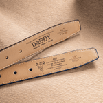 Personalised Engraved Heart Initial Man's Leather Groove Belt with Name Valentine's Day Birthday Gift for Man Boyfriend Husband