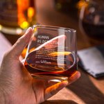 Personalizzato divertente citazione Definizione Nome Whisky Bourbon Bicchieri con sottobicchiere in ardesia Regalo di festa di compleanno per colleghi Amici Famiglia