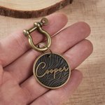 Personalisierte Vintage-Stil Runde Haustier Namensschild täglichen Gebrauch Haustier Party Geburtstag Geschenk für Tierbesitzer Liebhaber