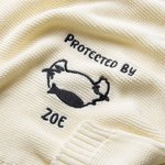 Personalised Multi-Colour Embroidered 1-2 Pet Ear Outlines Baby Blanket with Name Baby Shower Birthday Gift for Babies Parents