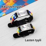 Personoitu lääketieteellinen hälytyskäsihelmi kaiverrettu nimi autismihuolenpito ranneke takaisin kouluun lahja lapsille ja aikuisille