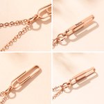 Personalisierte Büroklammer Halskette mit eingraviertem Namen Modeschmuck täglichen Gebrauch Geburtstag Geschenk für Frauen Büroangestellte