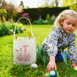 Personalisierte niedliche Hase Osterkorb mit Namen und Initialen täglichen Gebrauch Geburtstag Ostergeschenk für Kinder Jungen Mädchen