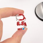 Gepersonaliseerde Multicolor Naam Geboortesteen Stethoscoop ID Tag Medische accessoire Verpleegkundige Dag Waardering Afstuderen Gift voor verpleegkundige arts Medisch Student