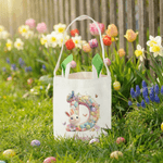 Personalisierte niedliche Hase Osterkorb mit Namen und Initialen täglichen Gebrauch Geburtstag Ostergeschenk für Kinder Jungen Mädchen