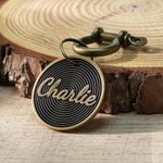 Personalisierte Vintage-Stil Runde Haustier Namensschild täglichen Gebrauch Haustier Party Geburtstag Geschenk für Tierbesitzer Liebhaber