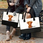 Bolsa de maquillaje portátil con nombre Accesorios de viaje Día de la Madre Regalo de cumpleaños para mujeres Niñas