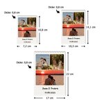 Personalisiertes Baustein Puzzle aus ABS-Material in drei Größen mit 1-6 Fotos und Text Valentinstag Jahrestag Geschenk für Paare