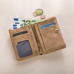 Portafoglio con cinturino da polso personalizzato in pelle PU con portacarte e nome regalo di compleanno e anniversario per donne