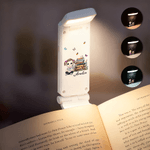 Personalized Cartoon Reading Character Butterfly Book Rechargeable LED Light Clip with Name Birthday Gift for Book Lovers Bookworms