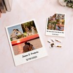 Personalisiertes Baustein Puzzle aus ABS-Material in drei Größen mit 1-6 Fotos und Text Valentinstag Jahrestag Geschenk für Paare