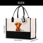 Bolsa de maquillaje portátil con nombre Accesorios de viaje Día de la Madre Regalo de cumpleaños para mujeres Niñas