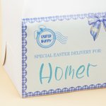 Personalised Cute Easter Bunny Bow Gift Box with Handle and Name Easter Party Gift for Kids