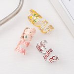 Personalized Birth Flower Stethoscope ID Tag with Name and Title Appreciation Graduation Gift for Nurse Doctor Medical Students