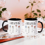 Personalized Crystal Birth Flower Ceramic Coffee Mug with Names Daily Use Birthday Gift for Friends