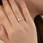 Anillo personalizado de plata de ley con huella piedra de nacimiento y nombre regalo de condolencia para dueños de gatos y perros