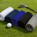 Personalized Embroidered Cartoon Golf Character Quick Dry Waffle Golf Towel with Name Sport Accessories Birthday Gift for Golf Players Lovers