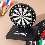 Soporte para dardos personalizado con patrón de diana impresa en 3D y base para 3 dardos regalo de cumpleaños y decoración para amantes de los dardos