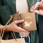 Personalised Multicolour Floral Horse PU Leather Wristlet Wallet with Name and Multiple Card Slots Daily Use Birthday Gift for Horse Owners Lovers