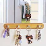 Personalised Cartoon Black Character Acrylic Keychain with Name Daily Use Valentine's Day Anniversary Gift for Couple