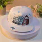 Personalisierte Hand gezeichnet Football Cheerleader Pom-Pom atmungsaktiv einstellbar Trucker Hut mit Namen Text im Freien verwenden Geburtstagsgeschenk für Fußball Mom Lover