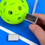 Personalized Simple Name Pickleball Stamp with Ink and Lanyard Pickleball Accessory Birthday Sports Gift for Pickleball Lover Player