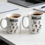 Personalised Boss Pain In The Asses Funny Donkey 11 oz 15 oz Ceramic Coffee Mug with Name Daily Use Birthday Gift for Colleague Friend