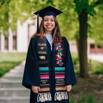 Personalized Mexican Graduation Stole Sash with Year and Text Graduation Gift for High School College University