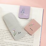 Personoitu syntymäkukka kirjanmerkki moniväriseksi pu nahkaan valmistettu täydelliseksi syntymäpäivälahjaksi kirjanystävälle