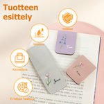 Personoitu syntymäkukka kirjanmerkki moniväriseksi pu nahkaan valmistettu täydelliseksi syntymäpäivälahjaksi kirjanystävälle