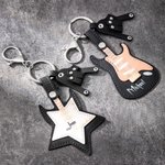Porte-clés personnalisé Guitar Rock Gesture Color-Changing NFC Cadeau d'anniversaire pour les amoureux de la musique