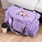 Gepersonaliseerde Multicolor Floral Horse Multi-Compartment Travel Bag met Naam en Schouderriem Paard Training Gift voor Paardeneigenaren Ruiters