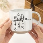 Your Silhouette Always With Me - Personalized Pet Character Silhouette 12 oz Coffee Mug