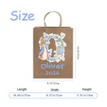 Sacs en papier kraft personnalisés avec nom et année Lot de 3 sacs en papier kraft personnalisés avec nom et année Lot de 3 sacs en papier kraft personnalisés avec nom et année Lot de 3 sacs en papier