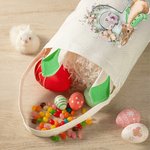 Personalizzato carino Peter Rabbit iniziale riutilizzabile coniglio orecchio cestino di Pasqua con nome caccia all'uovo di Pasqua festa bomboniere regalo per i bambini