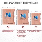 Cahier de notes en cuir PU personnalisé avec logo nom et slogan - Contient un stylo - Cadeau d'anniversaire pour les entreprises et les collègues