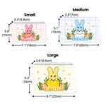 Personalized Cute Bunny Easter Egg Food Grade Metal Biscuit Tin Storage Box with Name Easter Party Gift for Kids