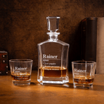 Personalized Name and Text Whiskey Decanter Birthday Father's Day Gift for Whiskey Lovers