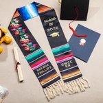 Personalized Mexican Graduation Stole Sash with Year and Text Graduation Gift for High School College University