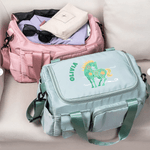 Gepersonaliseerde Multicolor Floral Horse Multi-Compartment Travel Bag met Naam en Schouderriem Paard Training Gift voor Paardeneigenaren Ruiters