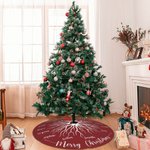 Albero personalizzato Radice di Babbo Natale stile alce Gonna dell'albero di Natale con nomi Festa di Natale Home Decor Natale Inverno Regalo per la famiglia