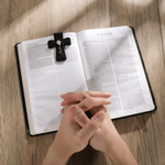 Personalized Butterfly Birth Flower Cross PU Leather Magnetic Bookmark Clip First Communion Baptism Back to School Gift for Christians